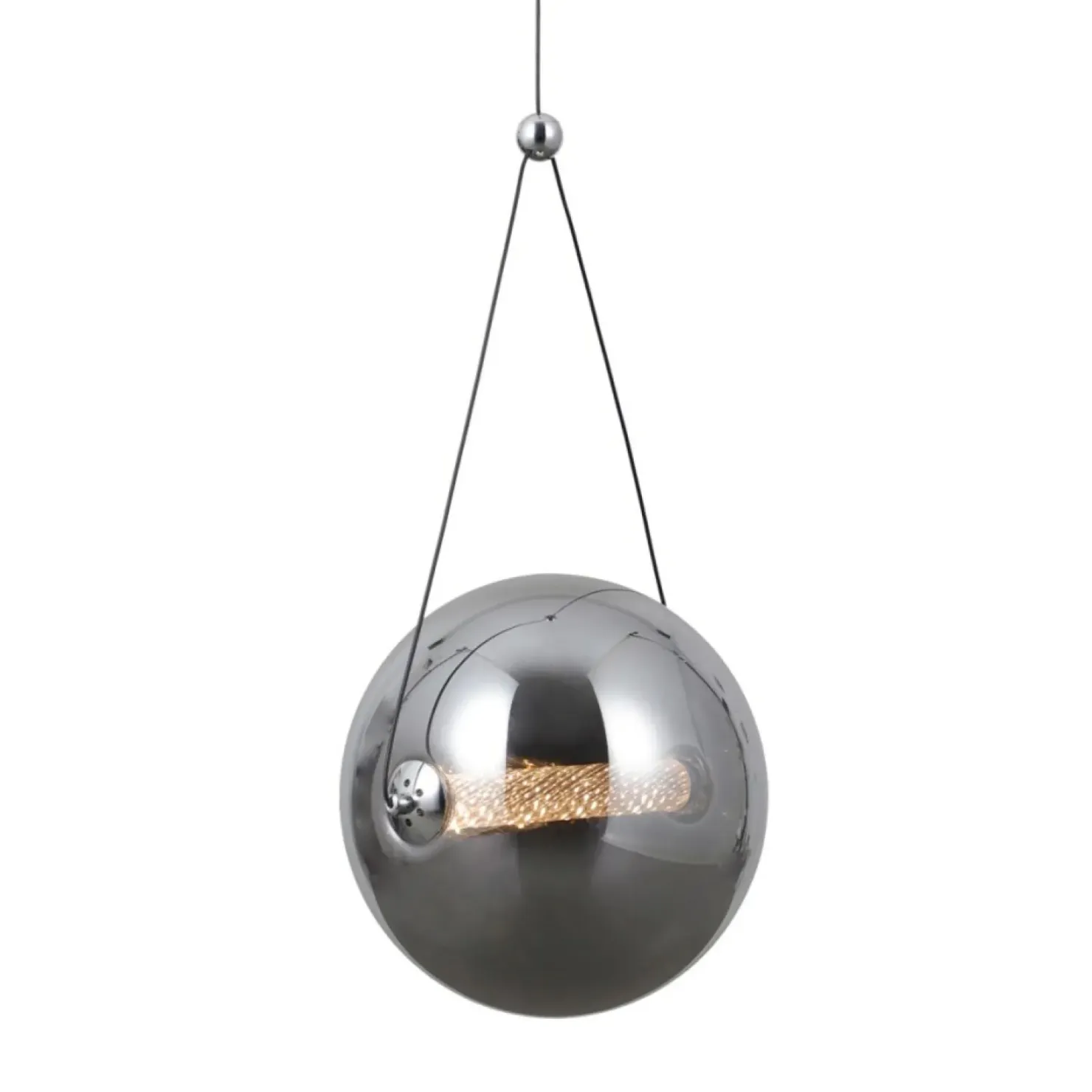 Store Sklep Kaja Lampa wisząca, kula, wbudowany LED PND-34361-L-CH-SG z serii RASTIA