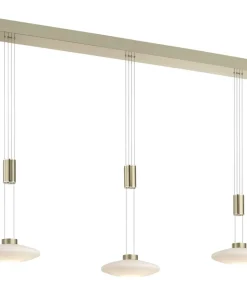 Cheap Sklep Kaja Lampa wisząca LED 3 źródła, barwa ciepła 2081-60 z serii LAUTADA mosiądz
