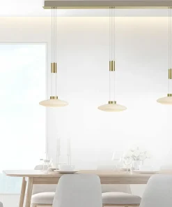 Cheap Sklep Kaja Lampa wisząca LED 3 źródła, barwa ciepła 2081-60 z serii LAUTADA mosiądz