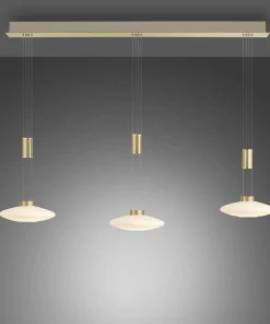 Cheap Sklep Kaja Lampa wisząca LED 3 źródła, barwa ciepła 2081-60 z serii LAUTADA mosiądz