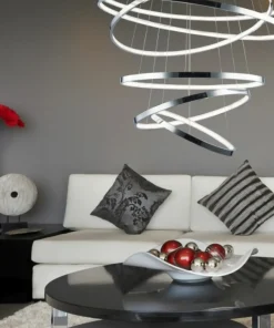 Online Sklep Kaja Lampa wisząca LED do wysokiego wnętrza AZ2990 WHEEL LONG DIMM | Kaja chrom