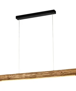 Shop Sklep Kaja Lampa wisząca LED drewniana belka 90cm 69480104 LUCAS | Kaja