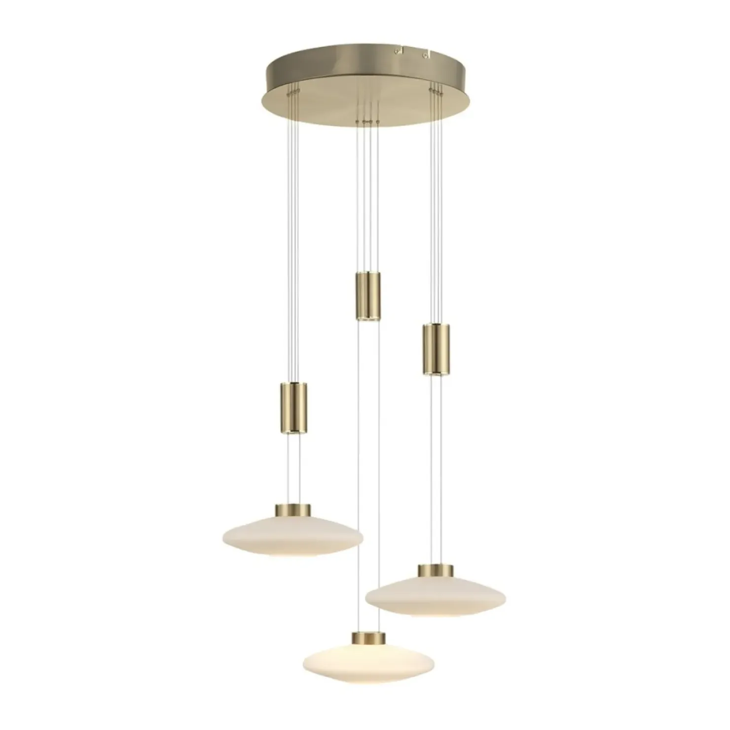 Cheap Sklep Kaja Lampa wisząca LED na okrągłej podstawie 2082-60 z serii LAUTADA | Kaja mosiądz