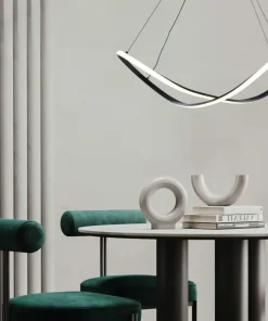 Best Sale Sklep Kaja Lampa wisząca LED o nieregularnym kształcie 19600P-BK ERDA | Kaja