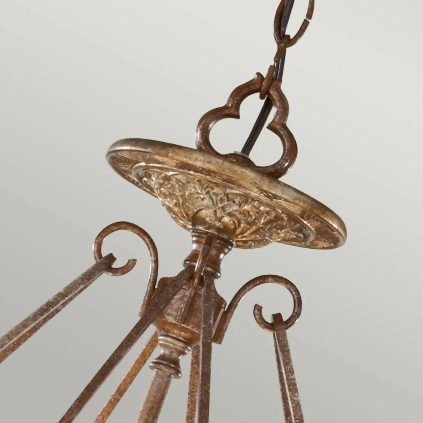 Best Sale Sklep Kaja Lampa wisząca na łańcuszku, retro FE-MARCELLA-P z serii MARCELLA brąz