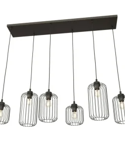 Shop Sklep Kaja Lampa wisząca, na żarówki z dużym gwintem 1365/6 z serii VANDER czarny