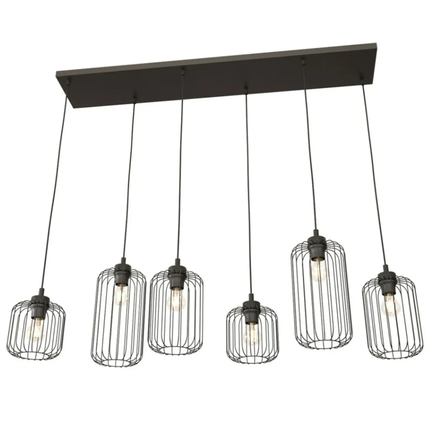 Shop Sklep Kaja Lampa wisząca, na żarówki z dużym gwintem 1365/6 z serii VANDER czarny