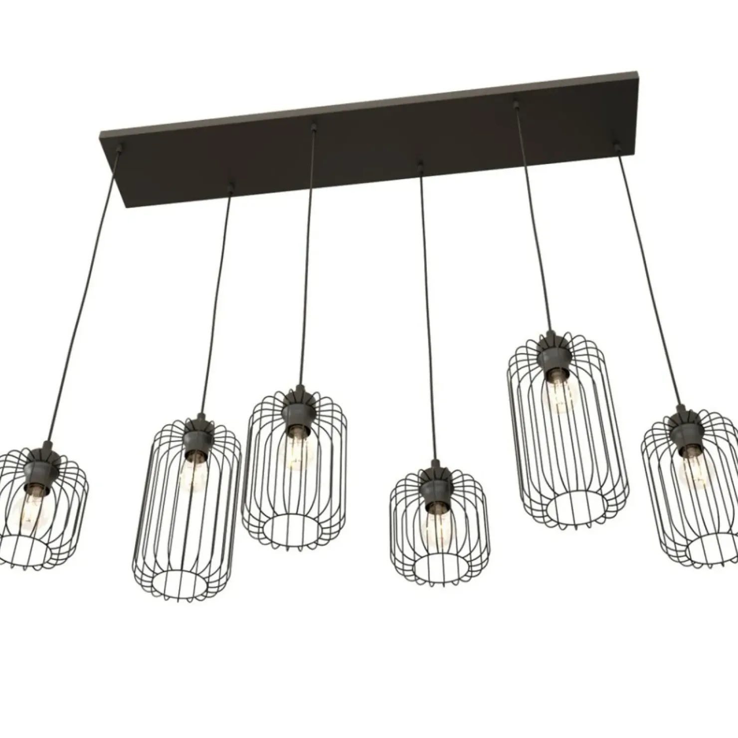 Shop Sklep Kaja Lampa wisząca, na żarówki z dużym gwintem 1365/6 z serii VANDER czarny