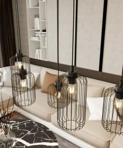 Shop Sklep Kaja Lampa wisząca, na żarówki z dużym gwintem 1365/6 z serii VANDER czarny