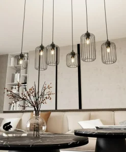 Shop Sklep Kaja Lampa wisząca, na żarówki z dużym gwintem 1365/6 z serii VANDER czarny