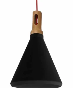 Store Sklep Kaja Lampa wisząca na czerwonym przewodzie 31-10421 z serii ROBINSON | Kaja brązowy