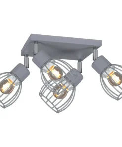 Shop Sklep Kaja Lampa wisząca na cztery źródła światła K-4587 z serii MIKA GRAY szary