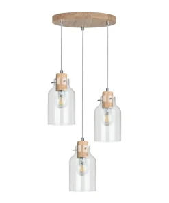 Cheap Sklep Kaja Lampa wisząca na drewnianej podstawie 1760374R ALESSANDRO WOOD | Kaja