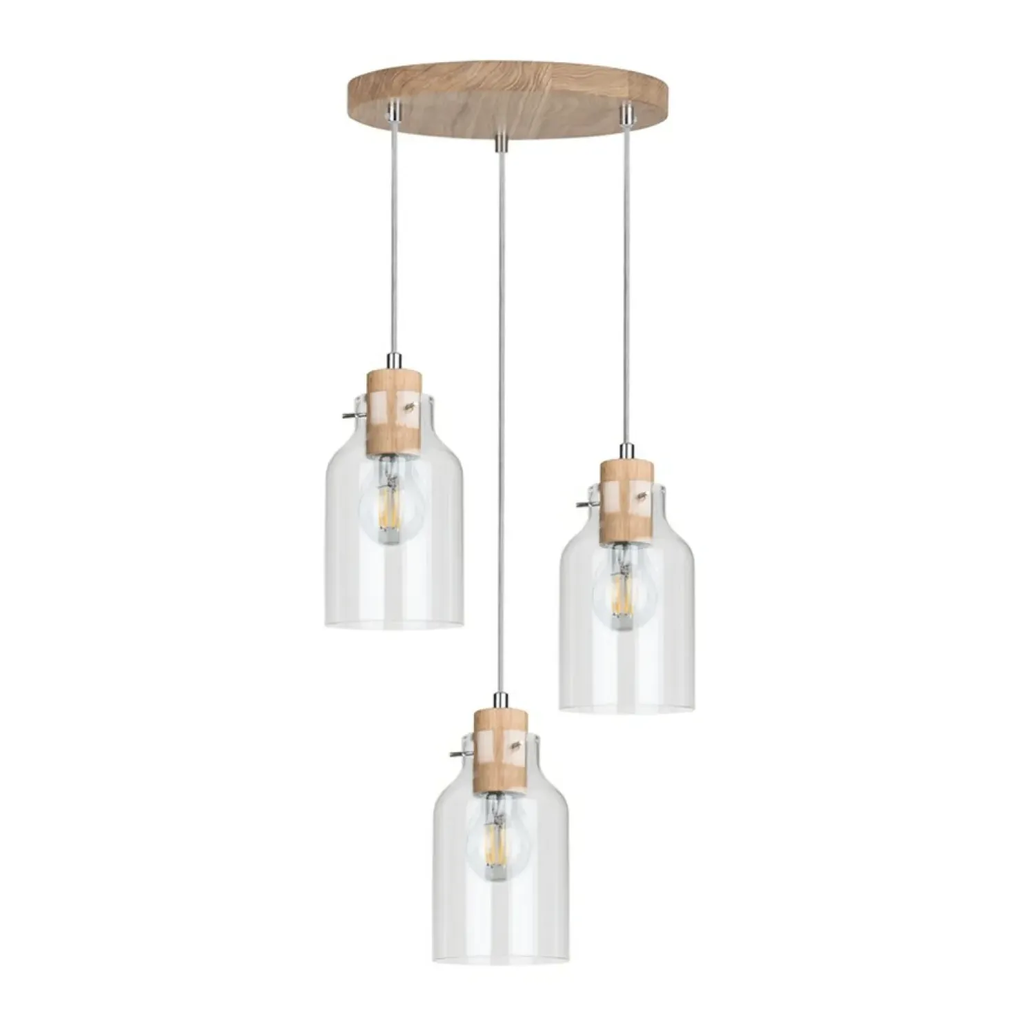 Cheap Sklep Kaja Lampa wisząca na drewnianej podstawie 1760374R ALESSANDRO WOOD | Kaja