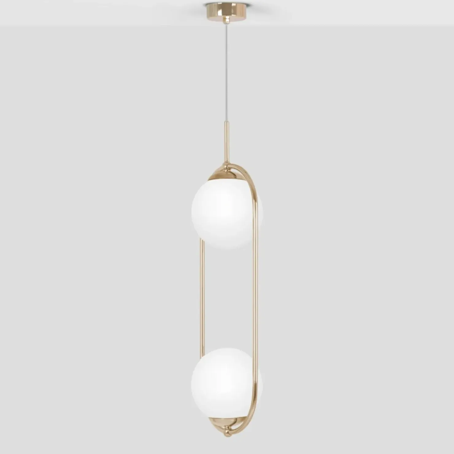 Lampa wisząca na dwie żarówki, złoty kolor K-5392 z serii RITUS*Sklep Kaja Outlet