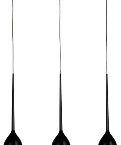 Store Sklep Kaja Lampa wisząca na listwie czarne klosze AZ2321 IZZA SHINY BLACK | Kaja czarny