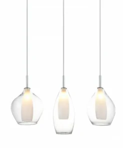 Discount Sklep Kaja Lampa wisząca na listwie idealna nad stół AZ3075 AMBER | Kaja chrom