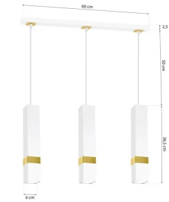 Clearance Sklep Kaja Lampa wisząca na listwie, na żarówki GU10 MLP6276 z serii VIDAR | Kaja Oświetlen