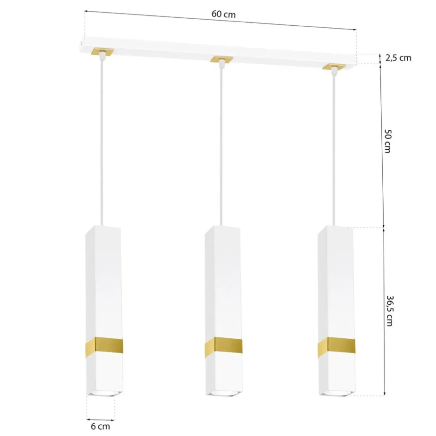 Clearance Sklep Kaja Lampa wisząca na listwie, na żarówki GU10 MLP6276 z serii VIDAR | Kaja Oświetlen