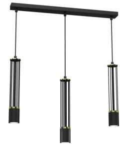Flash Sale Sklep Kaja Lampa wisząca na listwie, trzy długie tuby MLP8410 z serii ESTILO | Kaja Oświetl