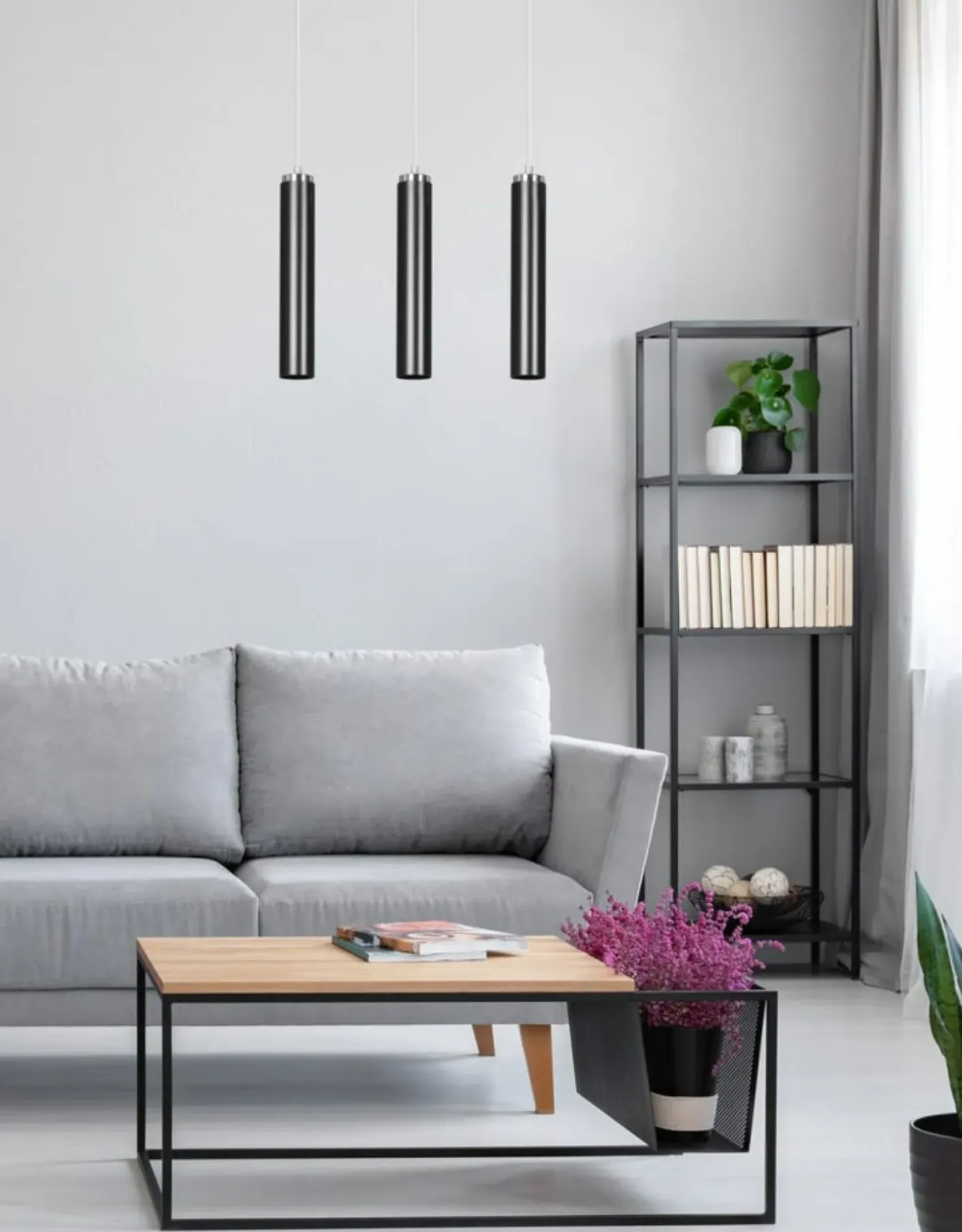 Outlet Sklep Kaja Lampa wisząca na listwie w kształcie tuby 956/3 | Kaja Oświetlenie