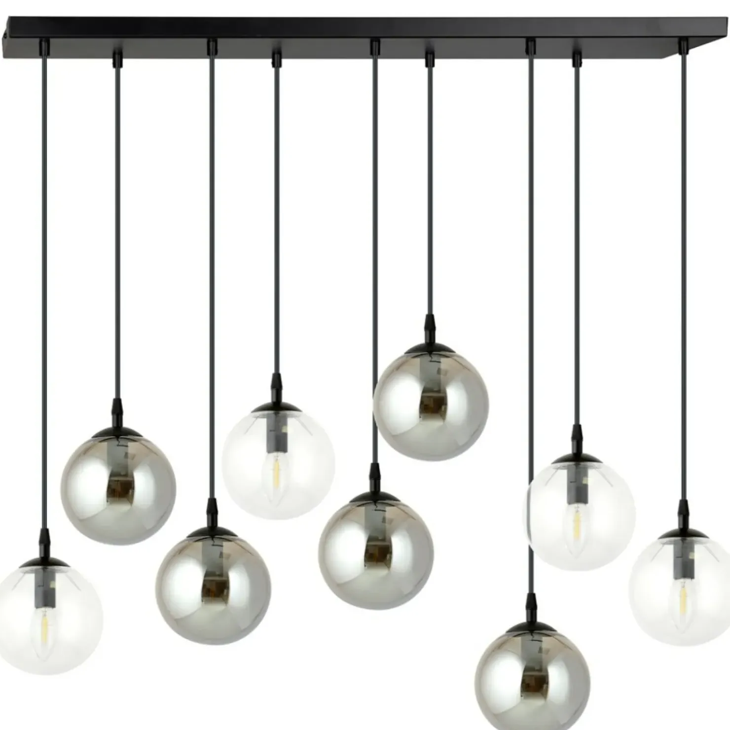 Discount Sklep Kaja Lampa wisząca na listwie z 9 kloszami 714/9M2 | Kaja Oświetlenie