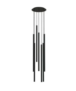 Best Sale Sklep Kaja Lampa wisząca, na okrągłej podsufitce, nad stół 7667 | Kaja czarny