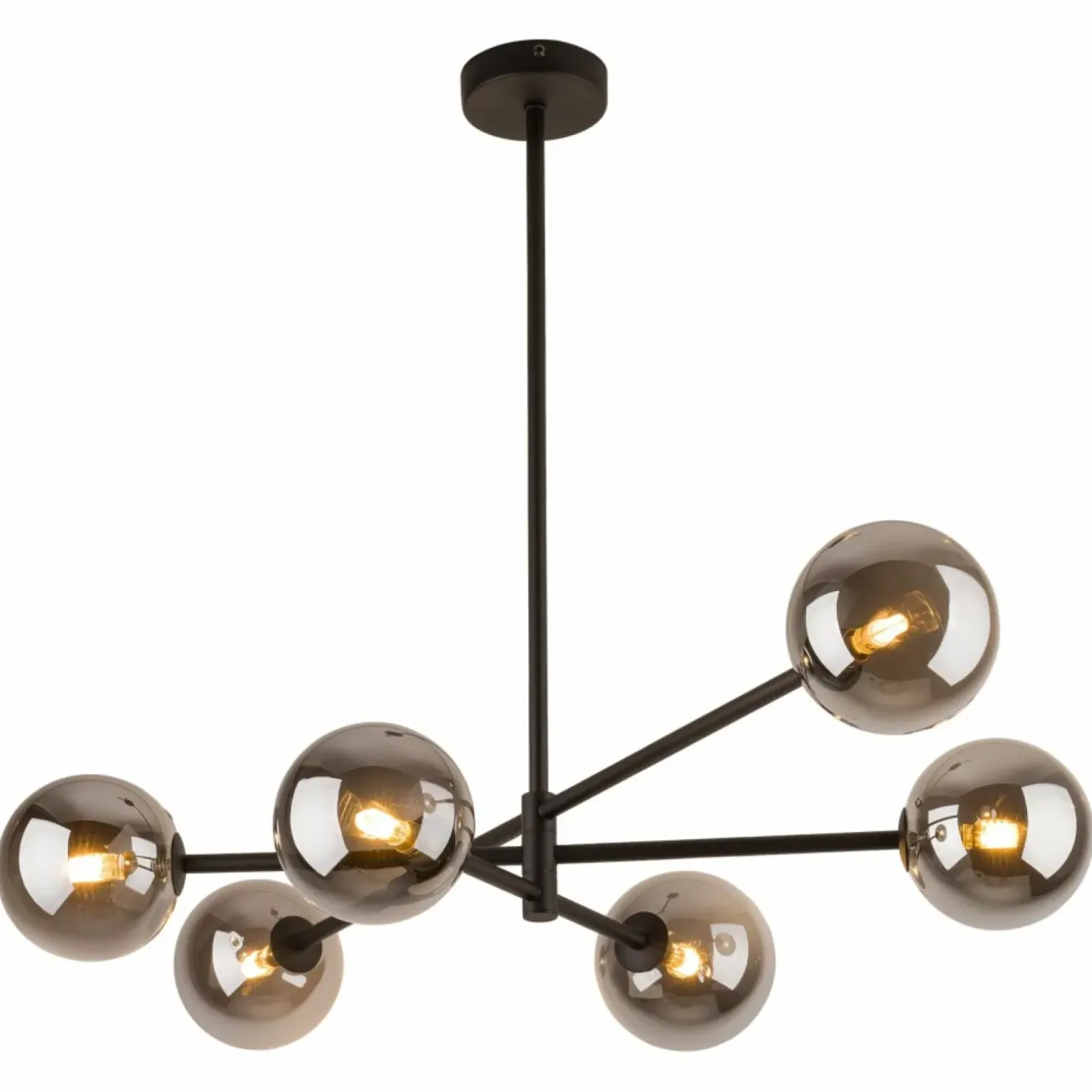 Store Sklep Kaja Lampa wisząca na sztywnym zwisie, ciemne klosze TK 6236 SARIUS | Kaja