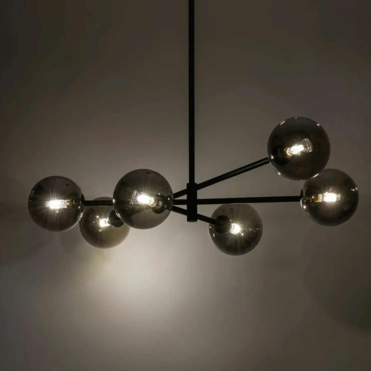 Store Sklep Kaja Lampa wisząca na sztywnym zwisie, ciemne klosze TK 6236 SARIUS | Kaja