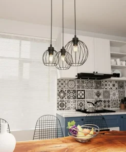 Shop Sklep Kaja Lampa wisząca nad stół, okrągła podstawa 1369/3PREM z serii NANDO czarny