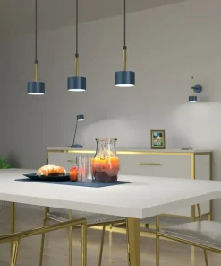 Clearance Sklep Kaja Lampa wisząca nad stół, w kolorze niebieskim MLP7773 z serii ARENA | Kaja Oświet
