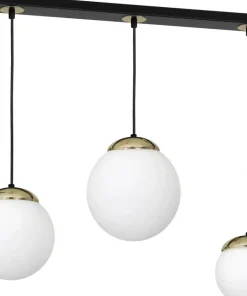 Sale Sklep Kaja Lampa wisząca nad stół w salonie, złote dodatki MLP6500 SPARTA | Kaja