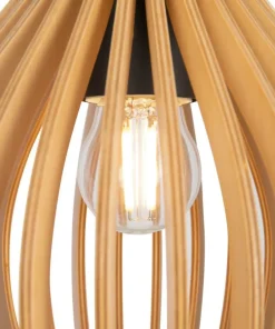 Store Sklep Kaja Lampa wisząca, naturalna, drewniana MOD192PL-01W z serii ROOTS czarny