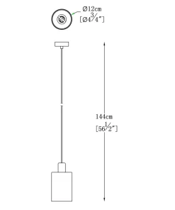 Best Sklep Kaja Lampa wisząca P0369-01A-F4GQ z serii PIOLI| Kaja Oświetlenie