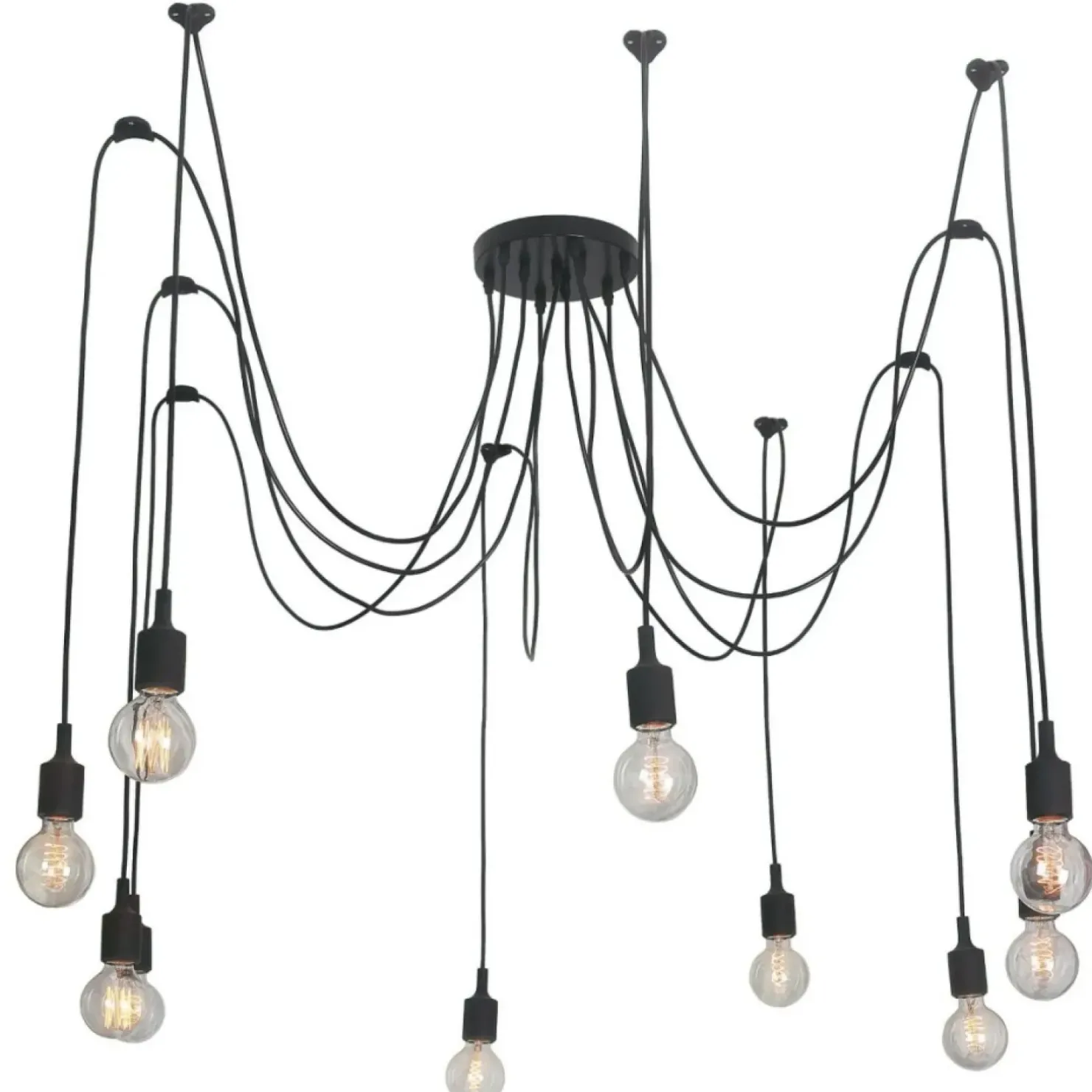 Fashion Sklep Kaja Lampa wisząca pająk z 10 linkami LP-90082/10P SOLETO | Kaja