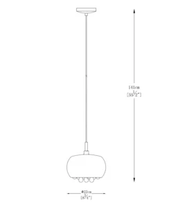 Discount Sklep Kaja Lampa wisząca P0076-01D-F4K9 z serii RAIN| Kaja Oświetlenie