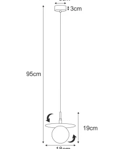 Sale Sklep Kaja Lampa wisząca, połączenie klasyki i nowoczesności K-5380 z serii FERMI