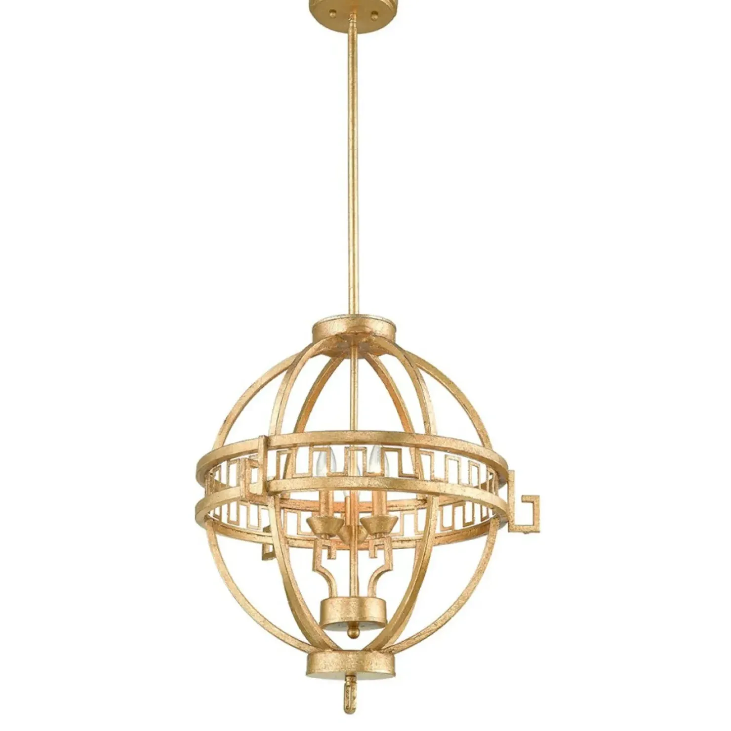 Store Sklep Kaja Lampa wisząca, postarzane złoto GN-LEMURIA-3P-A z serii LEMURIA postarzanezłoto