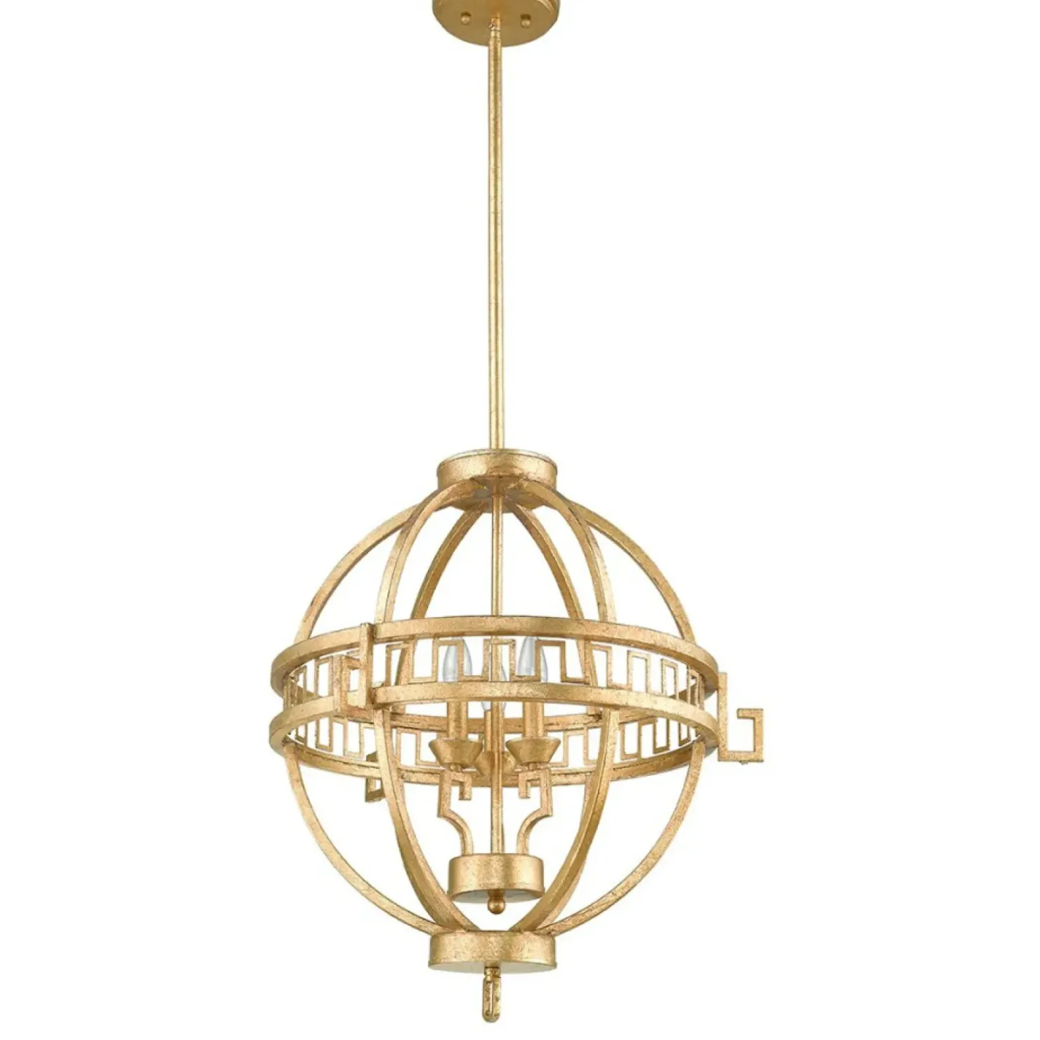 Store Sklep Kaja Lampa wisząca, postarzane złoto GN-LEMURIA-3P-A z serii LEMURIA postarzanezłoto