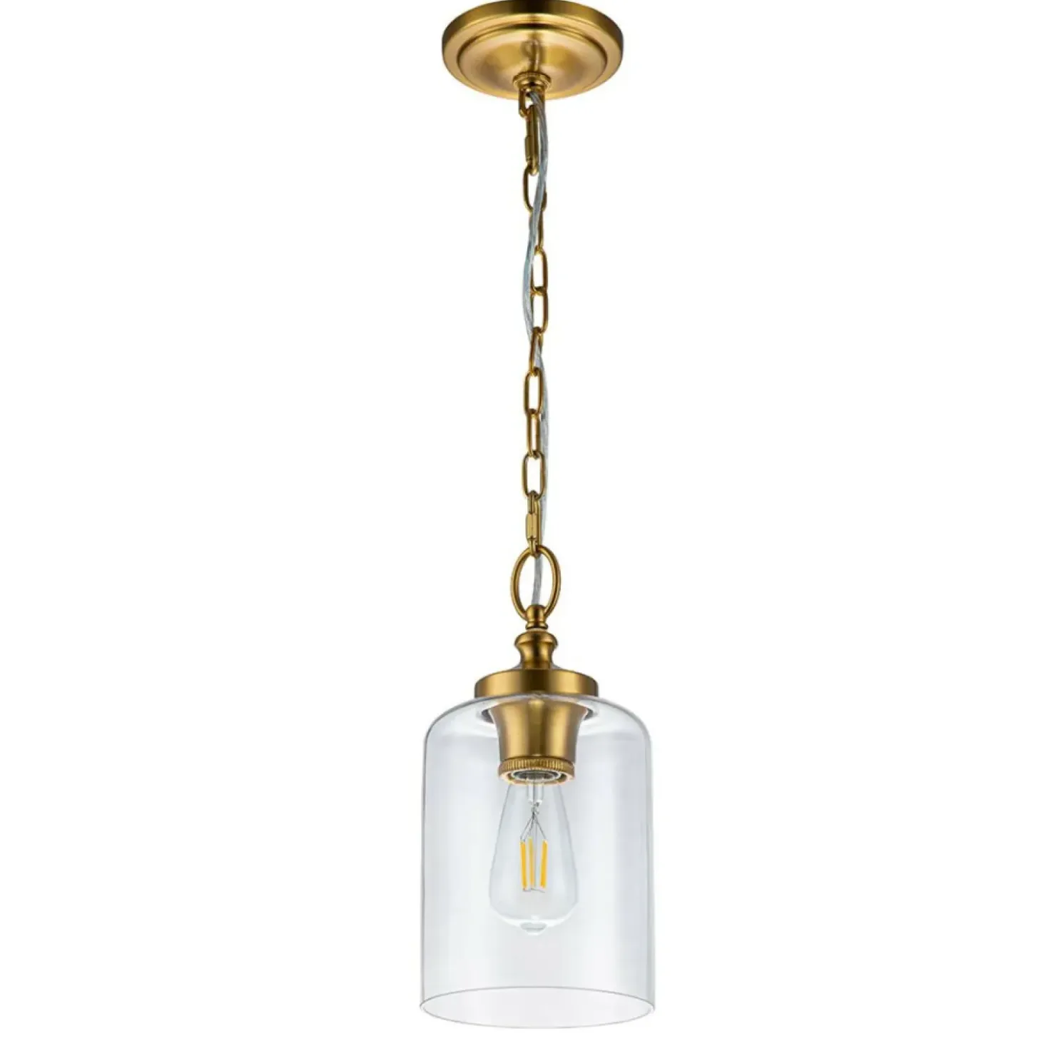 Lampa wisząca regulowana, mosiądz FE-HOUNSLOW-P-BB z serii HOUNSLOW*Sklep Kaja Best Sale