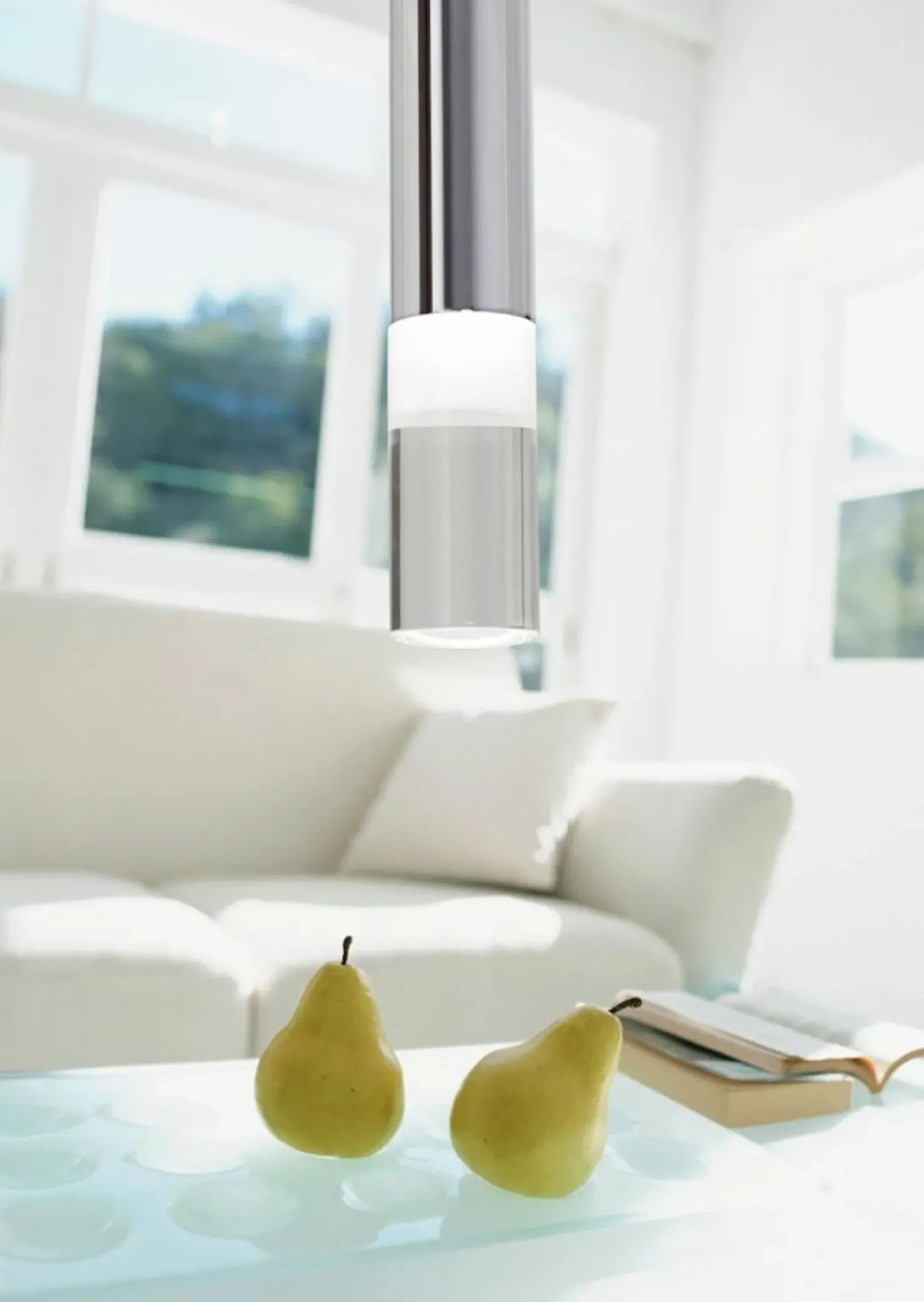 Clearance Sklep Kaja Lampa wisząca srebrny sopel LED nad stół ML321 ICE | Kaja Oświetlenie