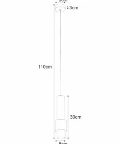 Clearance Sklep Kaja Lampa wisząca tuba w stylu industrialnym K-4713 NIKOS | Kaja