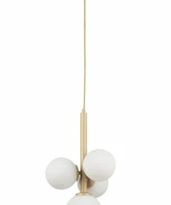 Best Sale Sklep Kaja Lampa wisząca w kolorze beżowego złota SIG 33606 PERLA | Kaja