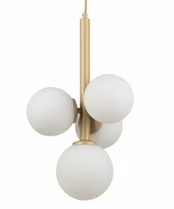 Best Sale Sklep Kaja Lampa wisząca w kolorze beżowego złota SIG 33606 PERLA | Kaja