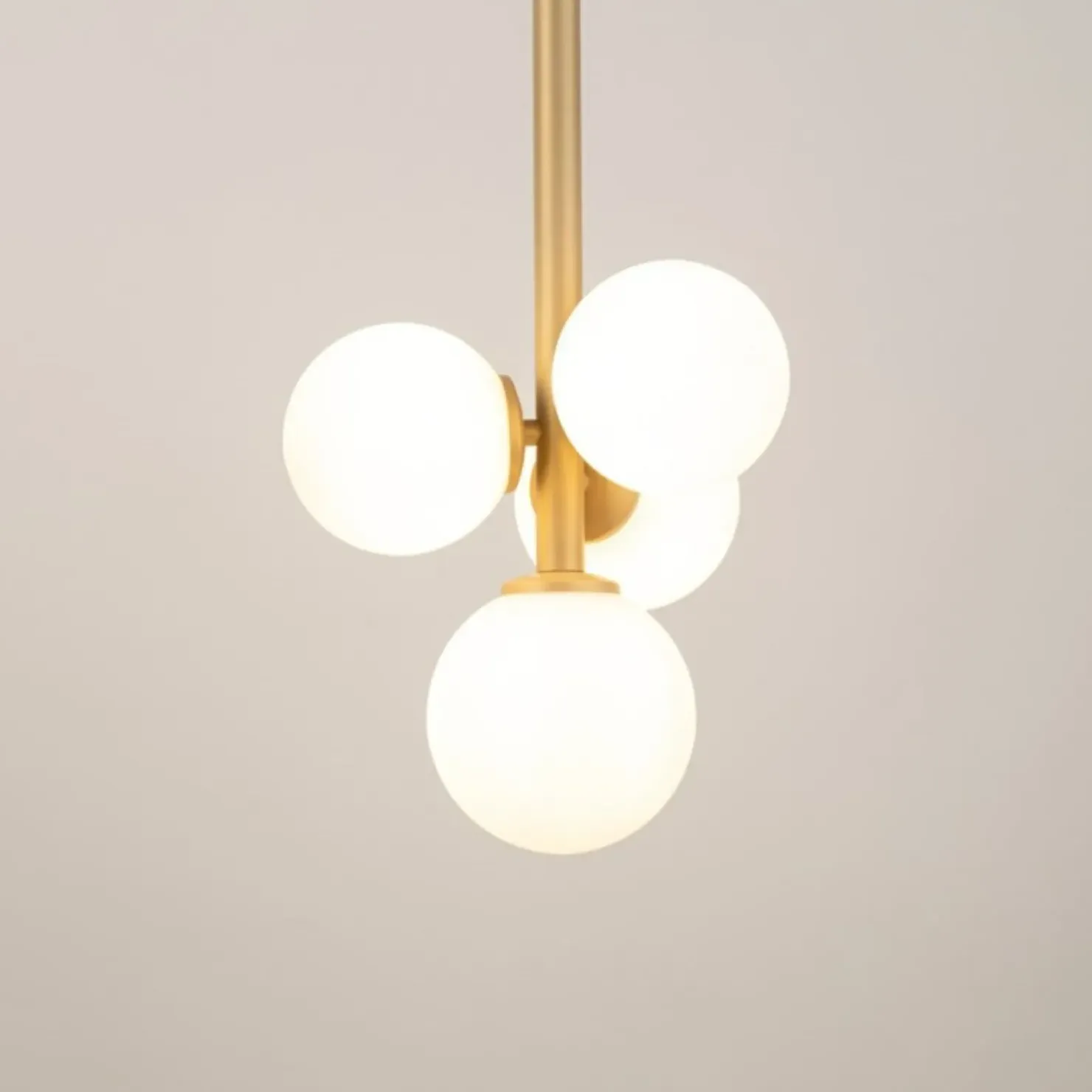 Best Sale Sklep Kaja Lampa wisząca w kolorze beżowego złota SIG 33606 PERLA | Kaja