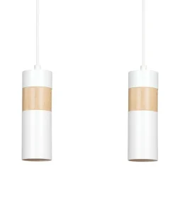 Shop Sklep Kaja Lampa wisząca w kolorze białym i złotym do kuchni 733/2 z serii AKA