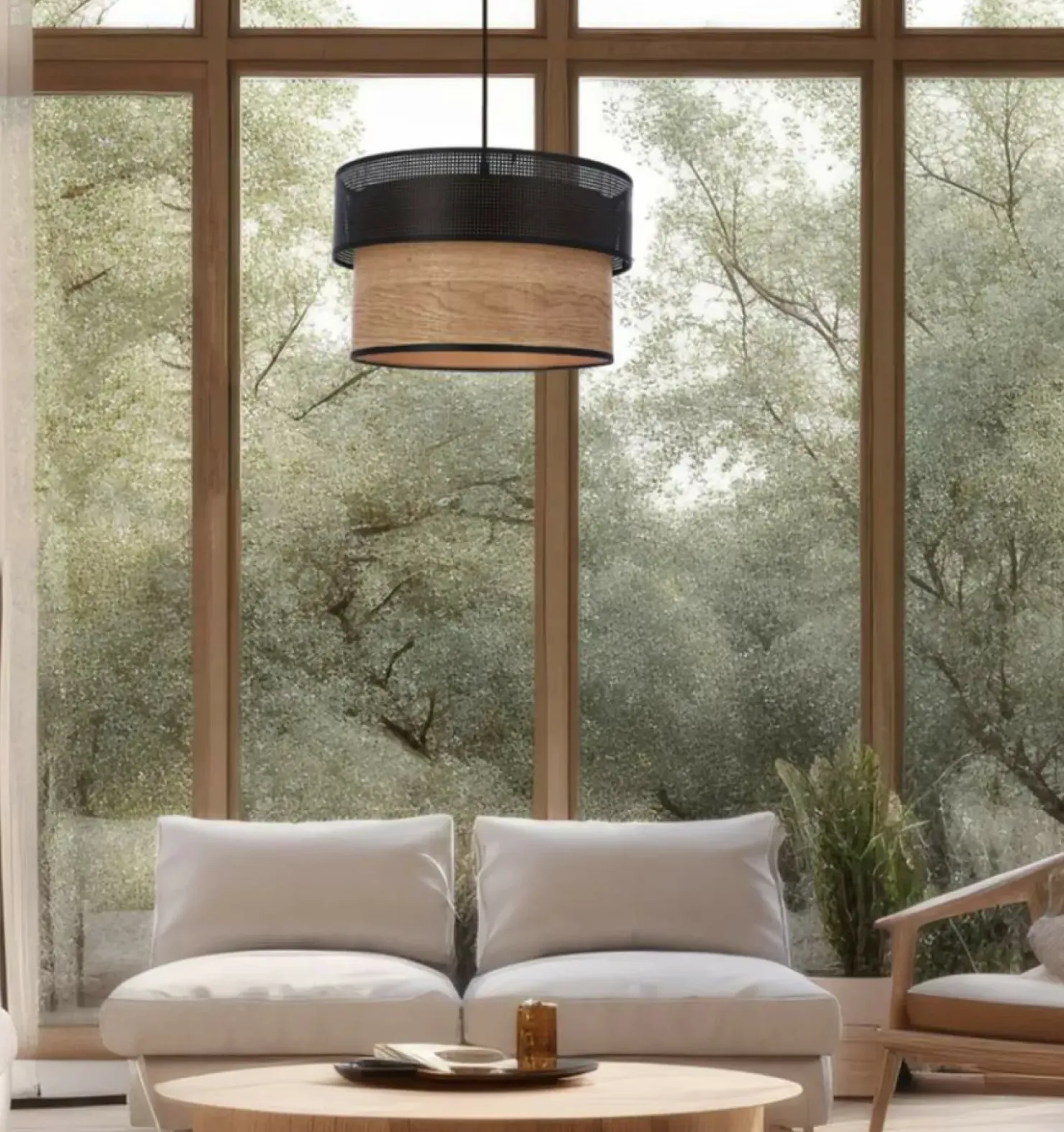 Lampa wisząca w kolorze brązu i czerni 31-18526 z serii FORNERO | Kaja Oświetlen*Sklep Kaja Fashion