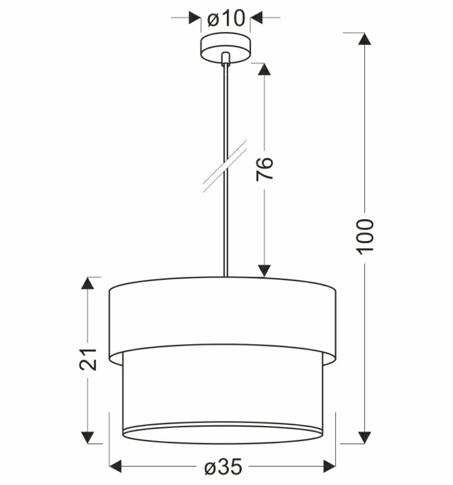 Lampa wisząca w kolorze brązu i czerni 31-18526 z serii FORNERO | Kaja Oświetlen*Sklep Kaja Fashion