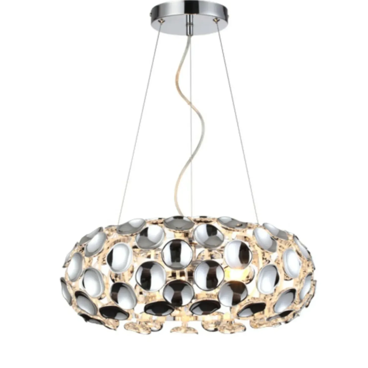 Best Sklep Kaja Lampa wisząca w kolorze chromu LP-17060/3P FERRARA | Kaja Oświetlenie
