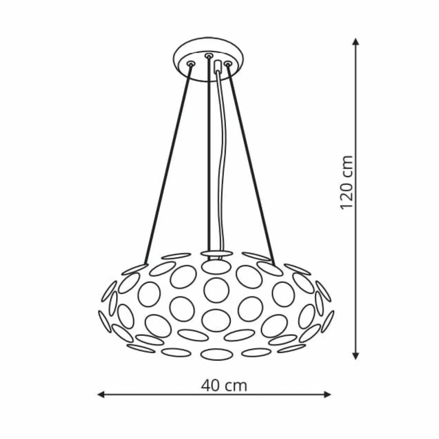Best Sklep Kaja Lampa wisząca w kolorze chromu LP-17060/3P FERRARA | Kaja Oświetlenie